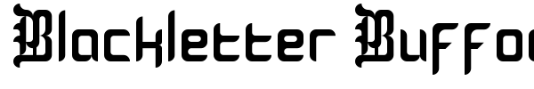 Blackletter Buffoonery font preview